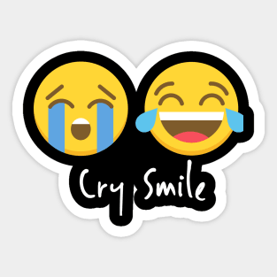 cry smile Sticker